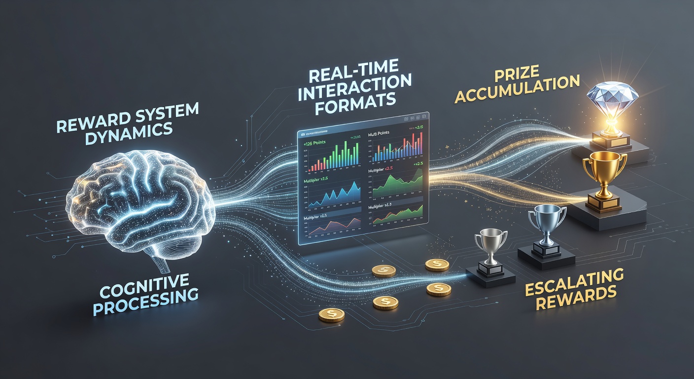 Illustration of reward system dynamics in gaming platforms showing prize accumulation pathways