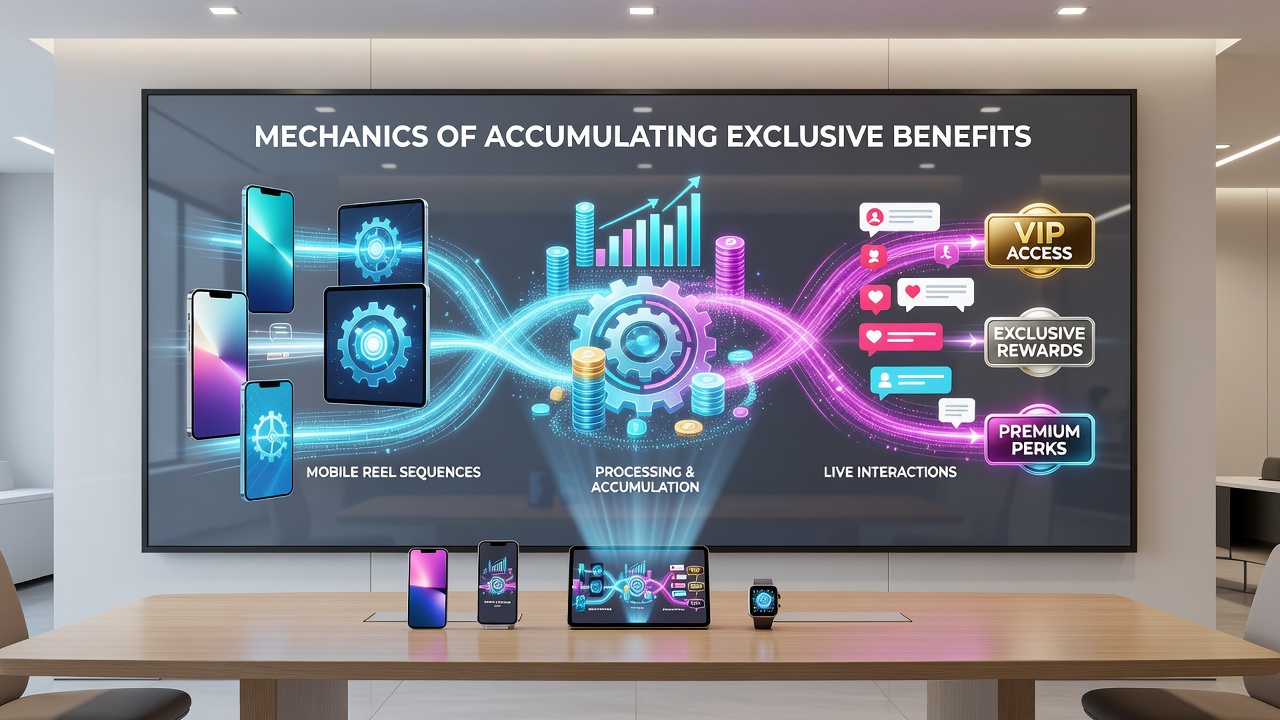 Live dealer mobile screen displaying chat interface and accumulated loyalty points overlay