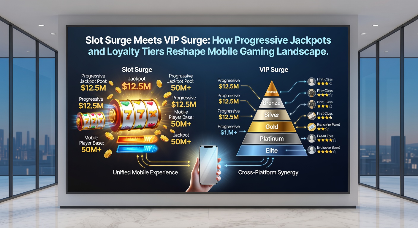 Dynamic chart overlay on a smartphone displaying loyalty tier progression intertwined with a progressive jackpot climb, highlighting data-driven player advancement in mobile casinos